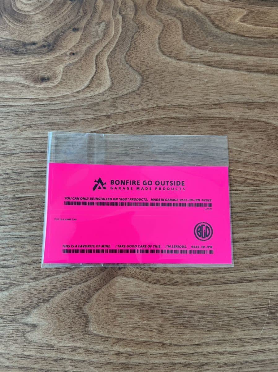 BONFIRE GO OUTSIDE TRANSPARENT38灯&ステッカー BONFIRE GO OUTSIDE ボンファイヤーゴーアウトサイド STICKER